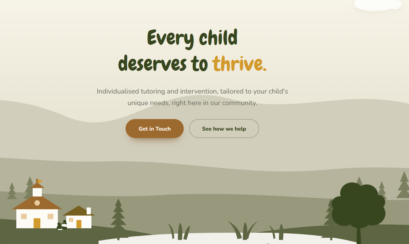 BW Tutoring website, every child deserves to thrive