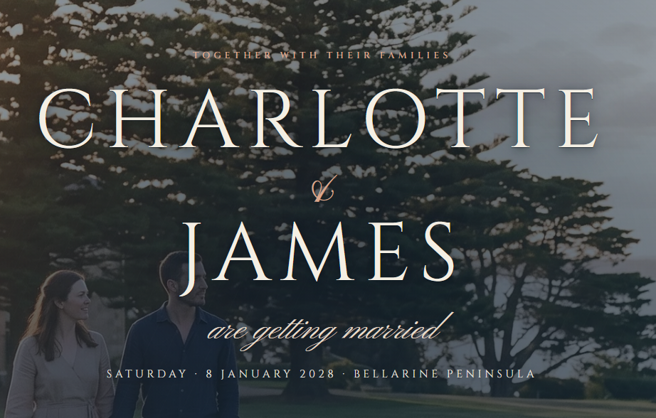 Classic and Elegant wedding demo site