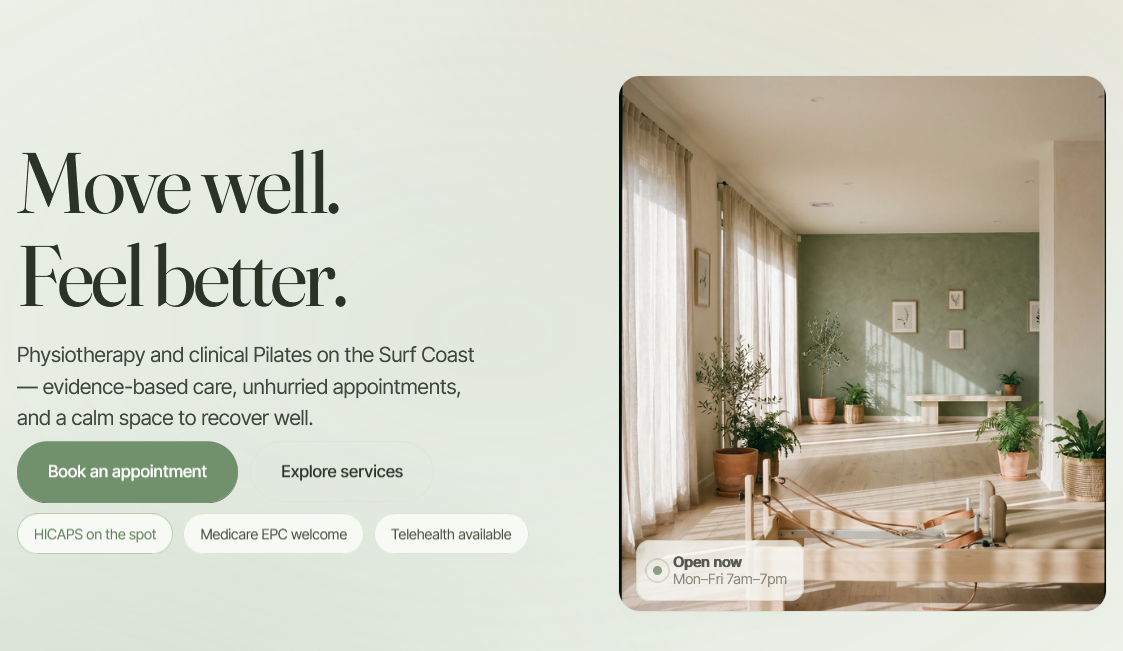 Health and Wellness demo site