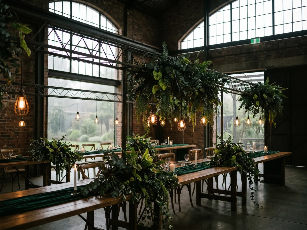 The Foundry warehouse dressed for a celebration