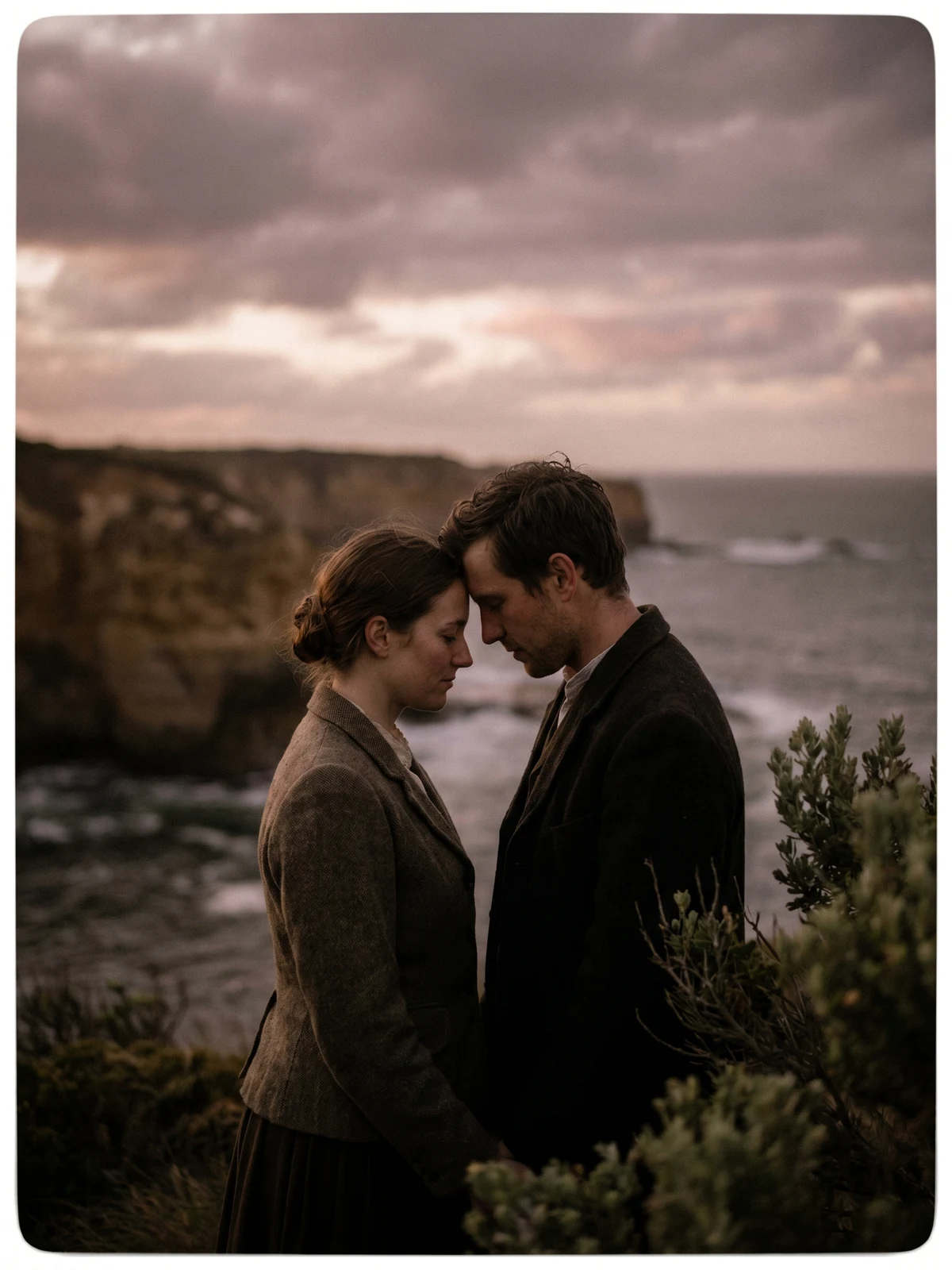 Intimate first-look moment