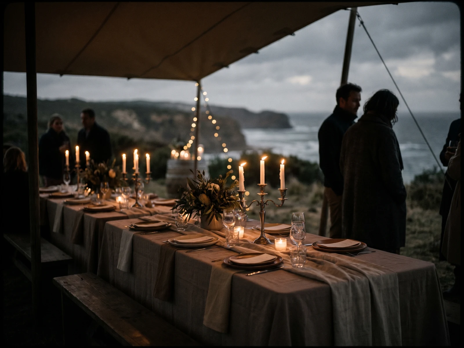 Reception by candlelight