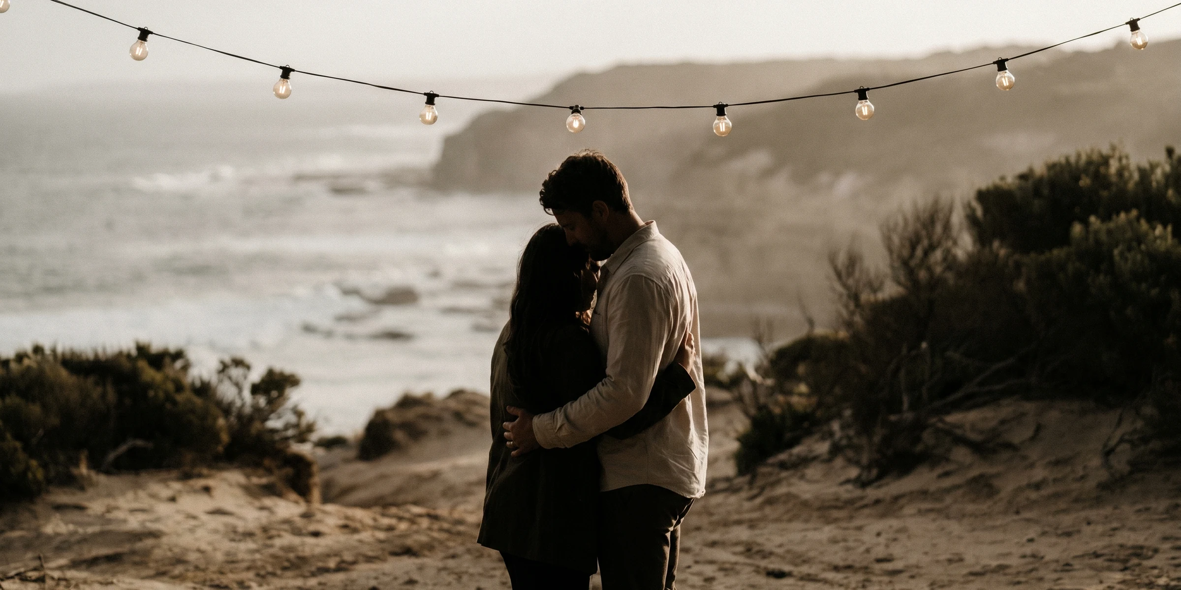Last dance under string lights